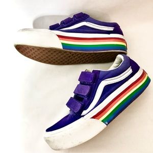 Vans Old Skool Rainbow Platform Sneakers sz 6 Women 4.5 Men or Youth